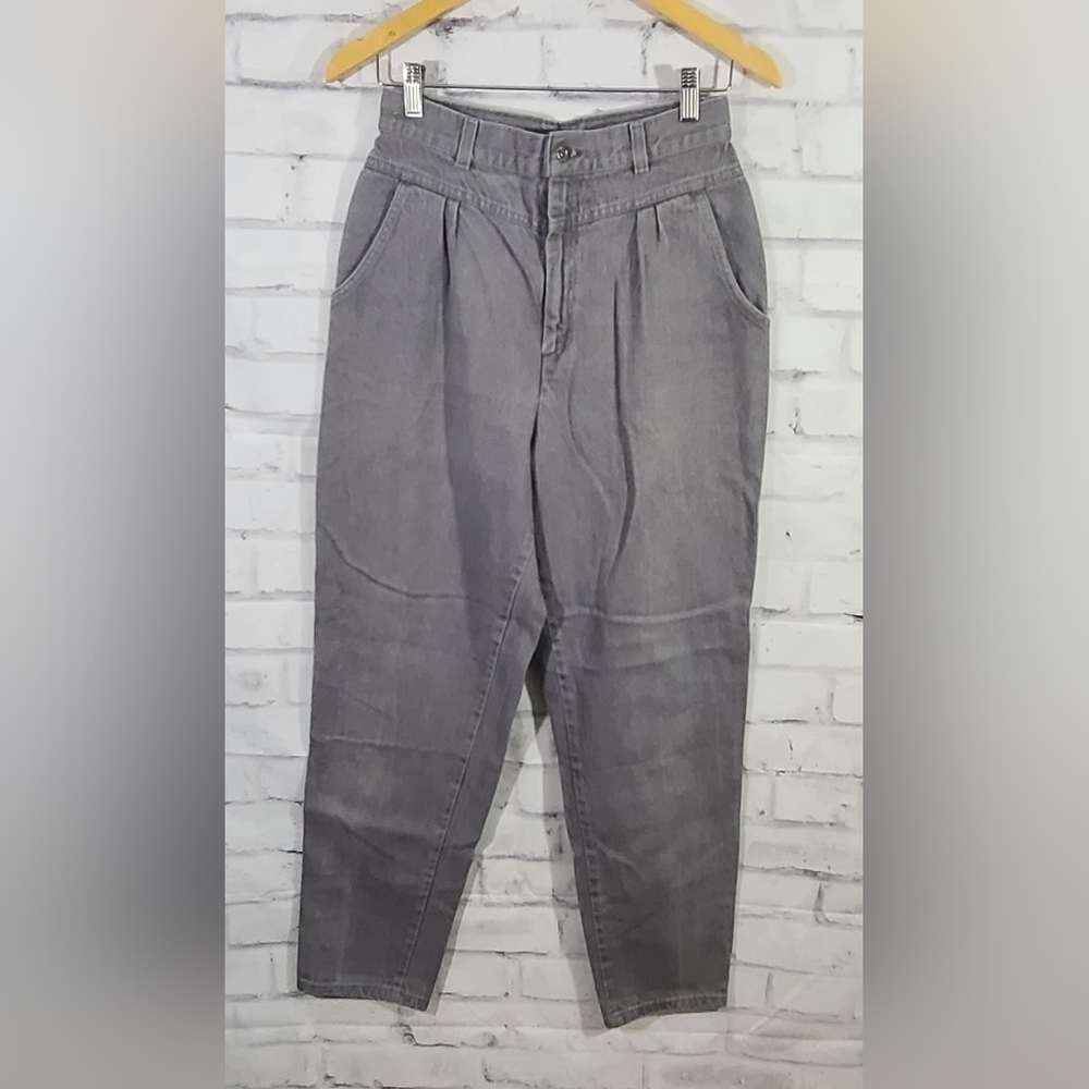 Vintage Levis Juniors High Rise 80's Gray Jeans